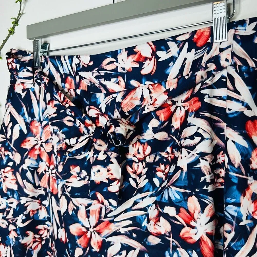 St. John’s Bay Active Floral Tropical Skort Belt Tie